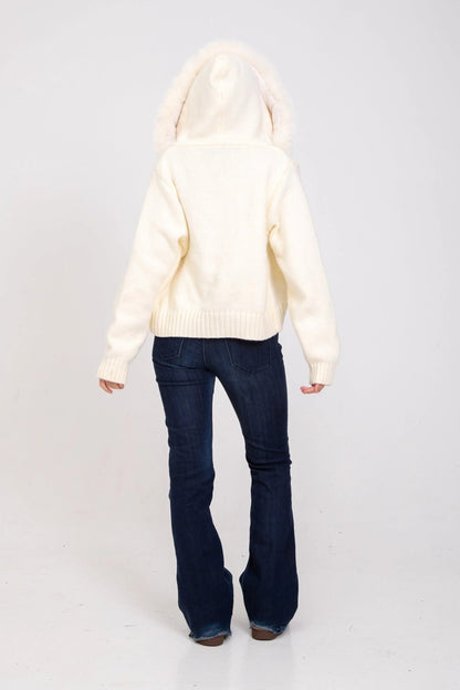 Serenity Fur Jacket Satin